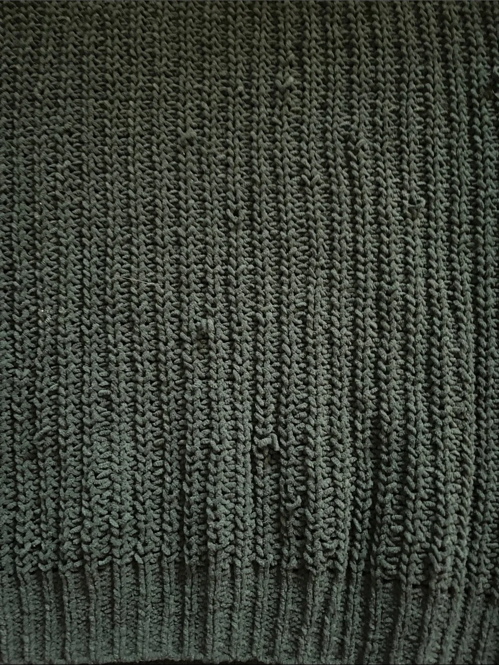 Cozy Dark Green Chunky Crewneck Sweater - Picture 2 of 4